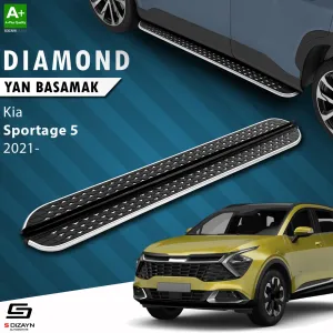 Kia Sportage 2021-Günümüz (NQ5) uyumlu 5 Diamond Krom Yan Basamak 173 Cm 2021 Üzeri modelleri DRS Tuning'de. Kaliteli malzeme, hızlı kargo ve güvenli