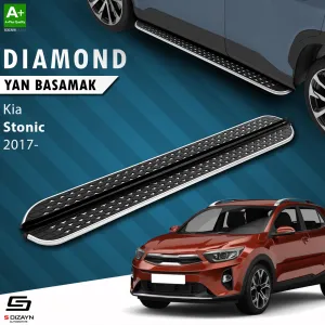 Kia Stonic 2017-Günümüz (YB CUV) uyumlu Diamond Krom Yan Basamak 173 Cm 2017 Üzeri modelleri DRS Tuning'de. Kaliteli malzeme, hızlı kargo ve güvenli
