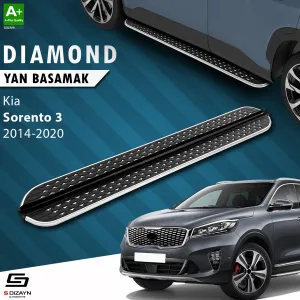 Kia Sorento 2014-2020 (UM) uyumlu 3 Diamond Krom Yan Basamak 183 Cm 2014-2020 modelleri DRS Tuning'de. Kaliteli malzeme, hızlı kargo ve güvenli alışverişle