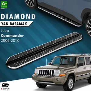 S-Dizayn Jeep Commander Diamond Krom Yan Basamak 203 Cm 2006-2010 thumb 1