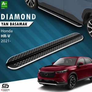 S-Dizayn Honda HR-V 3 Diamond Krom Yan Basamak 173 Cm 2021 Üzeri thumb 1