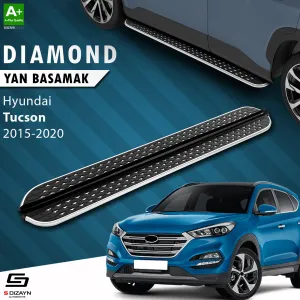 Hyundai Tucson 2015-2020 (TL) uyumlu 3 Diamond Krom Yan Basamak 173 Cm 2015-2020 modelleri DRS Tuning'de. Kaliteli malzeme, hızlı kargo ve güvenli alışverişle