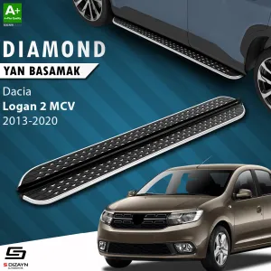 Dacia Logan 2012-2020 (L52) uyumlu 2 MCV Diamond Krom Yan Basamak 183 Cm 2013-2020 modelleri DRS Tuning'de. Kaliteli malzeme, hızlı kargo ve güvenli