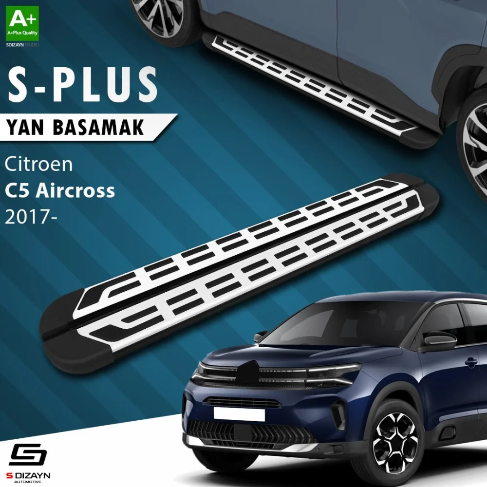 S-Dizayn Citroen C5 Aircross S-Plus Siyah Yan Basamak 193 Cm 2017 Üzeri