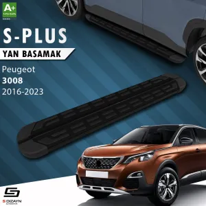 Peugeot 3008 2016-Günümüz (P84) uyumlu 2 S-Plus Siyah Yan Basamak 183 Cm 2016-2023 modelleri DRS Tuning'de. Kaliteli malzeme, hızlı kargo ve güvenli
