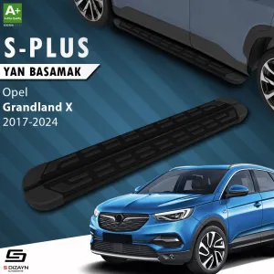 Opel Grandland 2017-2021 (Grandland X) uyumlu X S-Plus Siyah Yan Basamak 183 Cm 2017-2024 modelleri DRS Tuning'de. Kaliteli malzeme, hızlı kargo ve güvenli