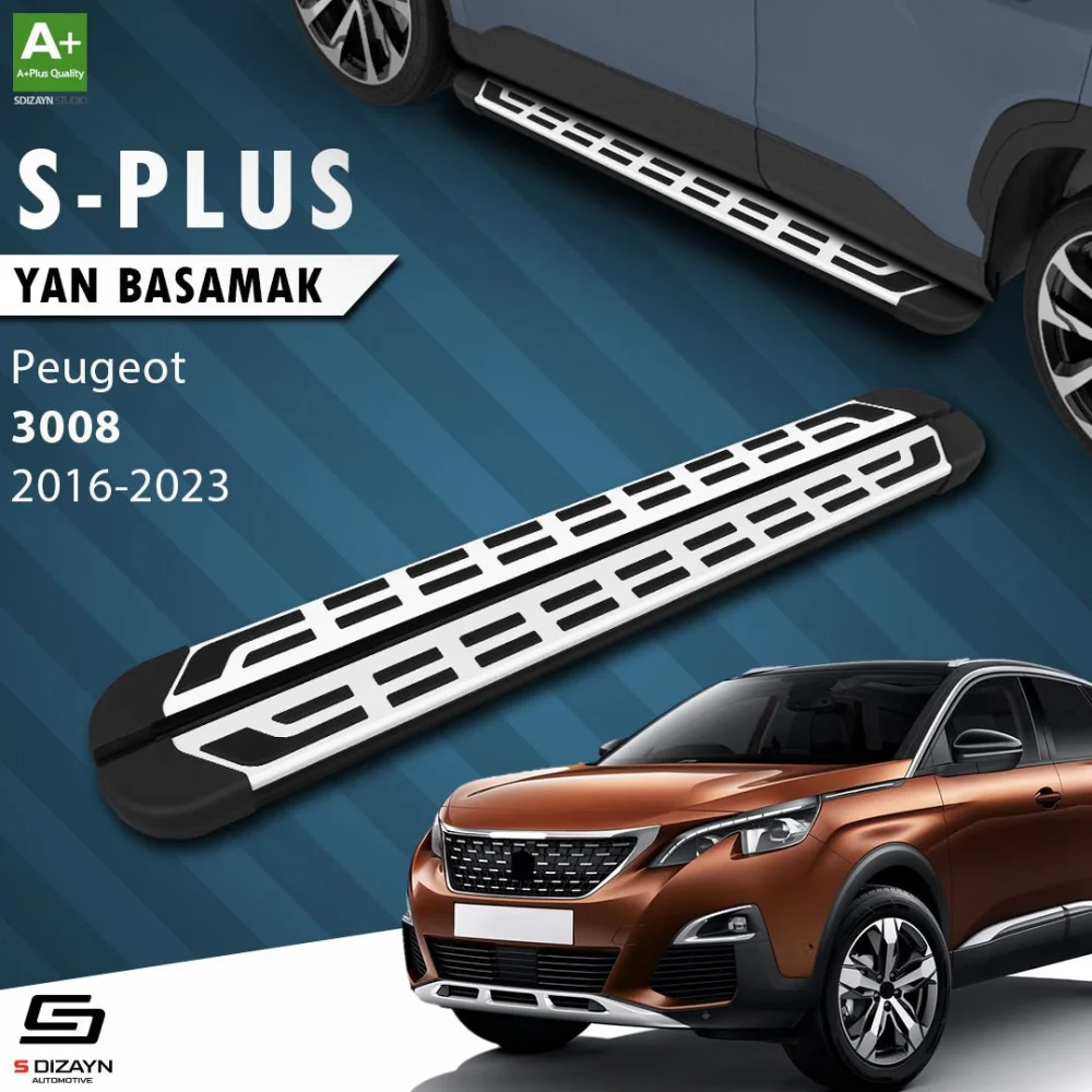 S-Dizayn Peugeot 3008 2 S-Plus Gri Yan Basamak 183 Cm 2016-2023