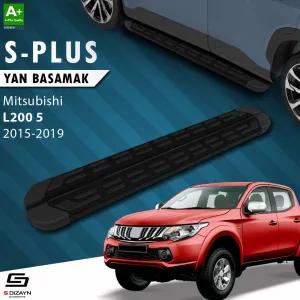 S-Dizayn Mitsubishi L200 5 S-Plus Siyah Yan Basamak 193 Cm 2015-2019 thumb 1