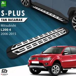 S-Dizayn Mitsubishi L200 4 S-Plus Gri Yan Basamak 193 Cm 2006-2015 thumb 1