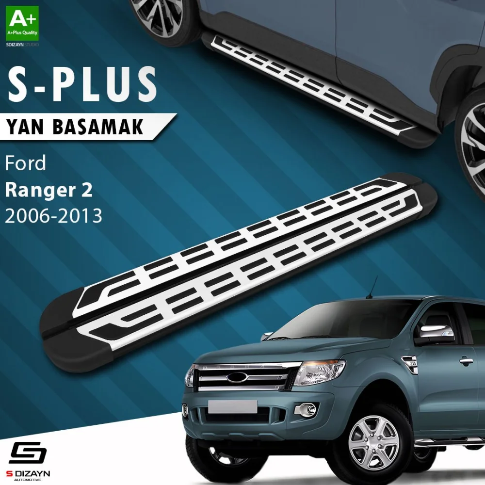 S-Dizayn Ford Ranger 2 S-Plus Gri Yan Basamak 193 Cm 2006-2013