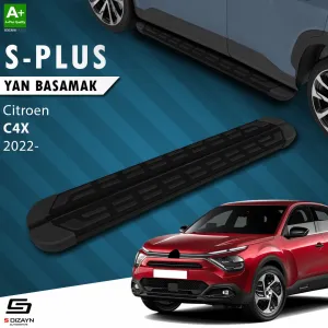 S-Dizayn Citroen C4 X S-Plus Siyah Yan Basamak 183 Cm Etekli 2022 Üzeri thumb 1