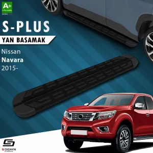 S-Dizayn Nissan Navara 3 S-Plus Siyah Yan Basamak 203 Cm 2015 Üzeri thumb 1