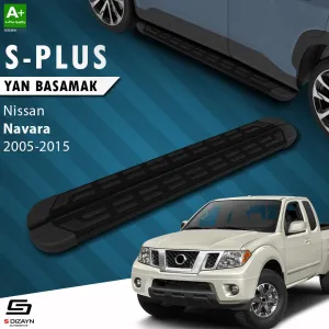 S-Dizayn Nissan Navara 2 S-Plus Siyah Yan Basamak 203 Cm 2005-2015 thumb 1