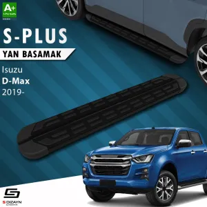 S-Dizayn Isuzu D-Max 3 S-Plus Siyah Yan Basamak 203 Cm 2019 Üzeri thumb 1