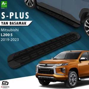 S-Dizayn Mitsubishi L200 5 Makyajlı S-Plus Siyah Yan Basamak 203 Cm Etekli 2019-2023 thumb 1