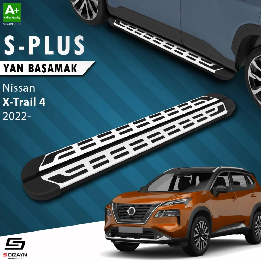 S-Dizayn Nissan X-Trail T33 S-Plus Gri Yan Basamak 183 Cm 2022 Üzeri