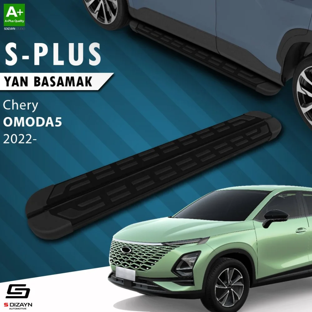 S-Dizayn Chery Omoda5 S-Plus Siyah Yan Basamak 183 Cm Etekli 2022 Üzeri
