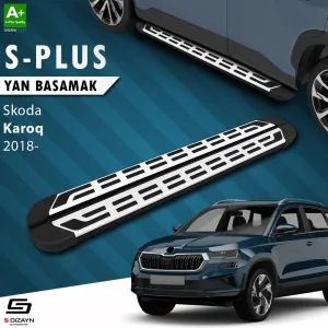 Skoda Karoq 2017-Günümüz (NU) uyumlu S-Plus Gri Yan Basamak 173 Cm 2018 Üzeri modelleri DRS Tuning'de. Kaliteli malzeme, hızlı kargo ve güvenli alışverişle