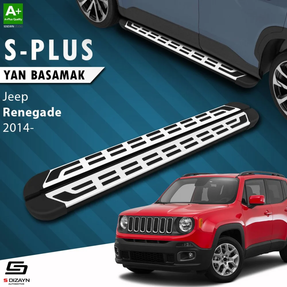 S-Dizayn Jeep Renegade S-Plus Gri Yan Basamak 173 Cm Etekli 2014 Üzeri