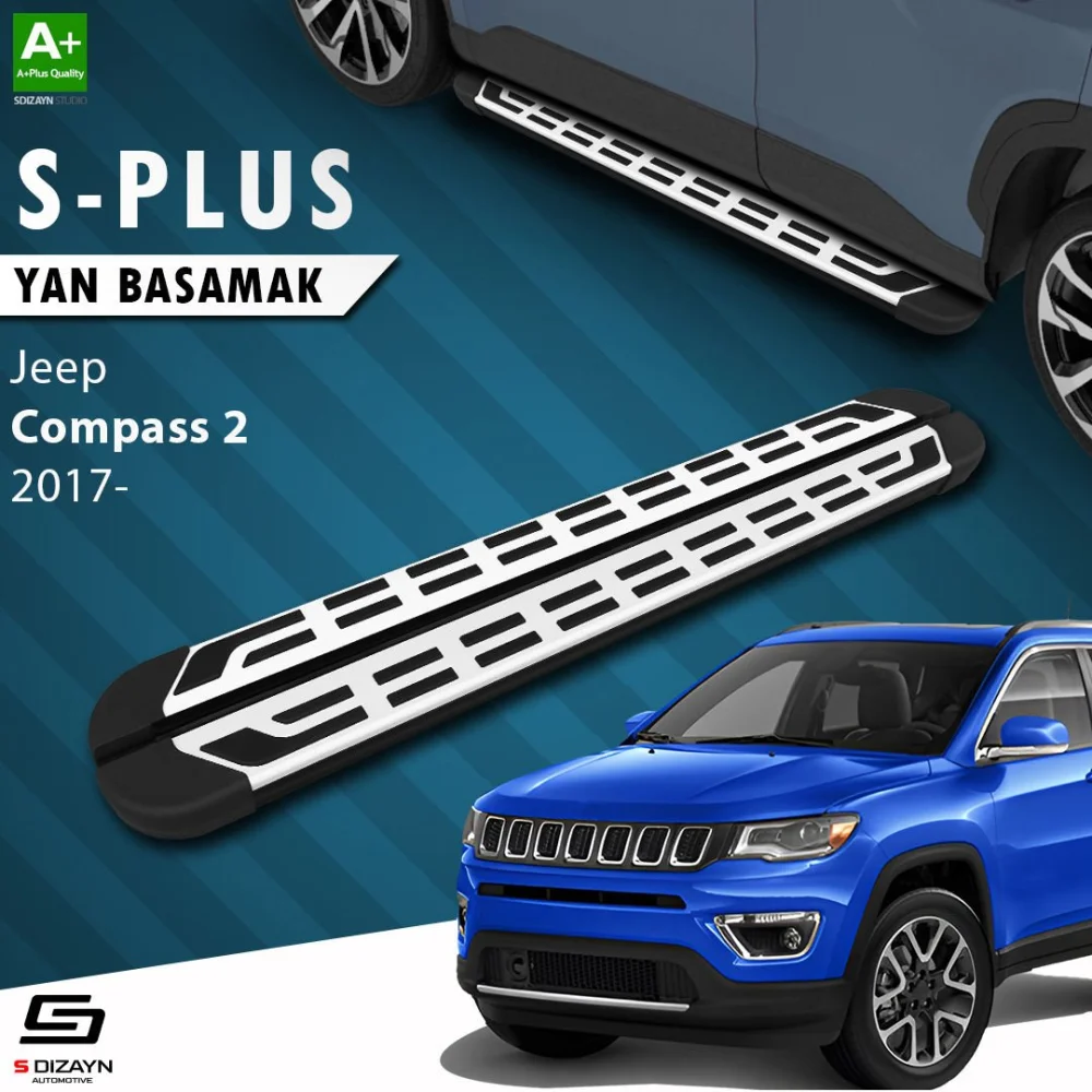 S-Dizayn Jeep Compass 2 S-Plus Gri Yan Basamak 173 Cm Etekli 2017 Üzeri
