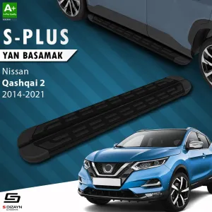 Nissan Qashqai 2013-2021 (J11) uyumlu 2 S-Plus Siyah Yan Basamak 173 Cm 2014-2021 modelleri DRS Tuning'de. Kaliteli malzeme, hızlı kargo ve güvenli alışverişle