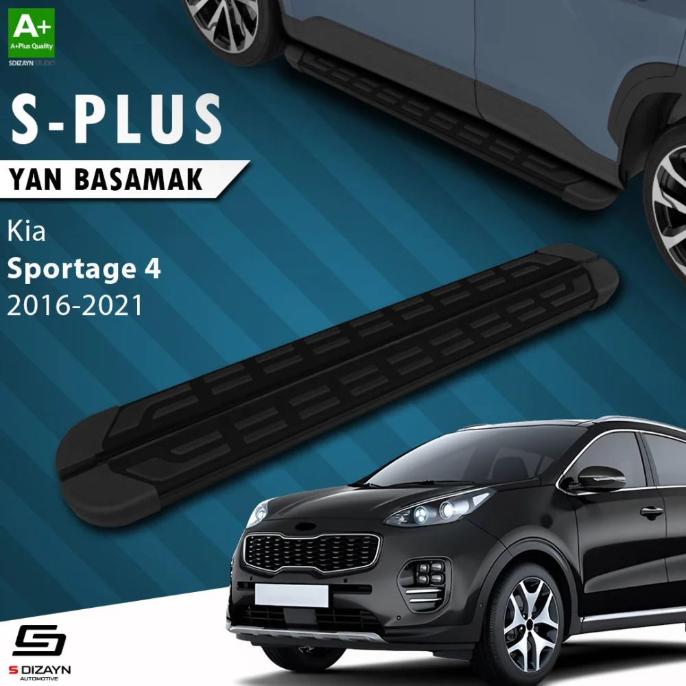 S-Dizayn Kia Sportage 4 S-Plus Siyah Yan Basamak 173 Cm 2016-2021