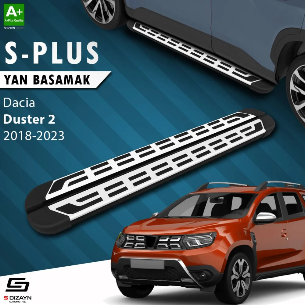S-Dizayn Dacia Duster 2 S-Plus Gri Yan Basamak 173 Cm 2018-2023