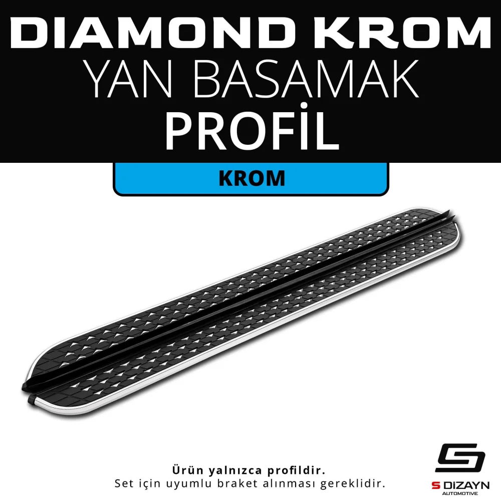 Diamond Krom Yan Basamak Profil 203 Cm