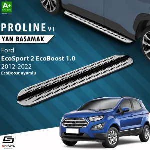 Ford EcoSport 2012-2023 (B515) uyumlu 2 Ecoboost EcoBoost 1.0 OEM Still Pro V2 Aluminyum Yan Basamak 173 Cm 2012-2022 modelleri DRS Tuning'de. Kaliteli