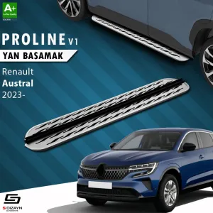 Renault Austral 2022-Günümüz (RHN) uyumlu OEM Still Pro V2 Aluminyum Yan Basamak 183 Cm 2023 Üzeri modelleri DRS Tuning'de. Kaliteli malzeme, hızlı kargo ve