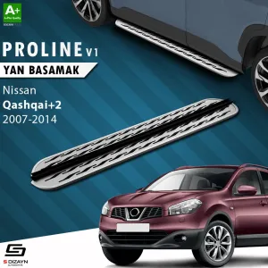 Nissan Qashqai 2006-2013 (J10) uyumlu +2 OEM Still Pro V2 Aluminyum Yan Basamak 183 Cm 2007-2014 modelleri DRS Tuning'de. Kaliteli malzeme, hızlı kargo ve