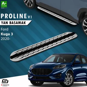 S-Dizayn Ford Kuga 3 OEM Still Pro V2 Aluminyum Yan Basamak 183 Cm 2020 Üzeri thumb 1