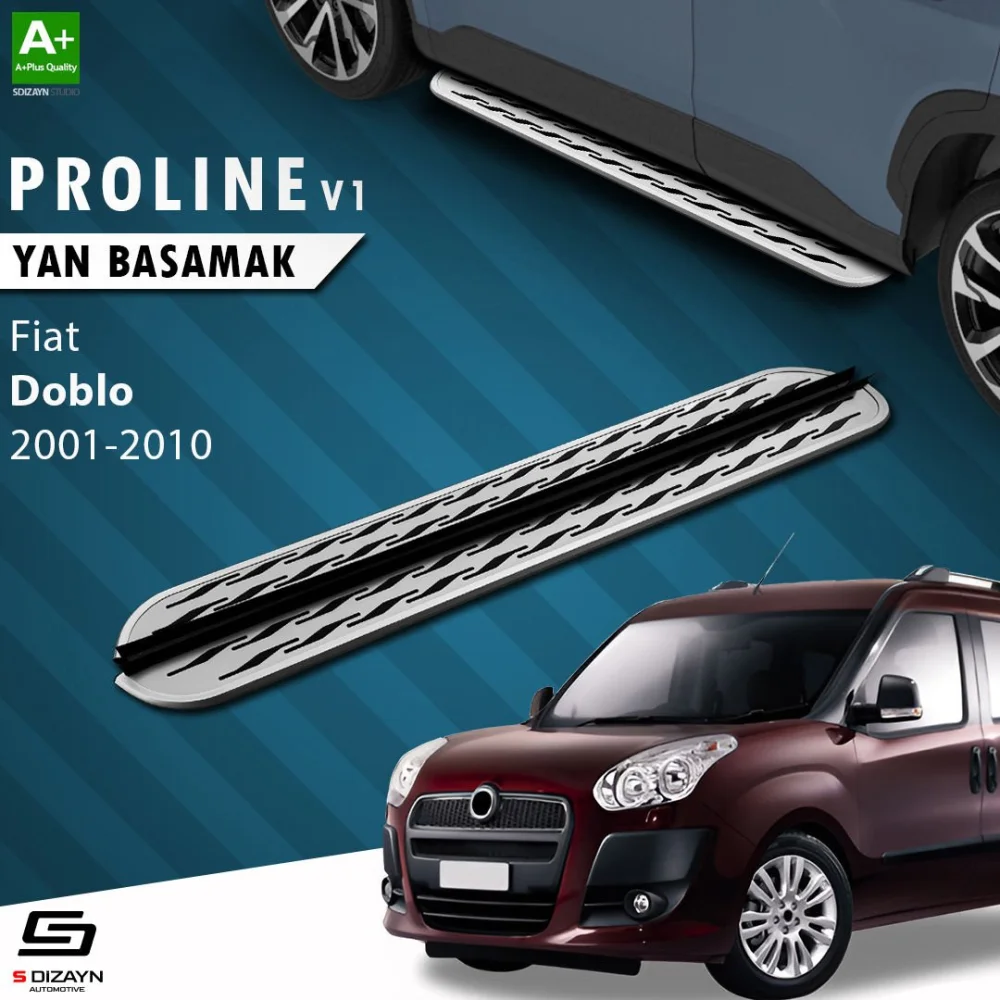 S-Dizayn Fiat Doblo OEM Still Pro V2 Aluminyum Yan Basamak 183 Cm 2001-2010