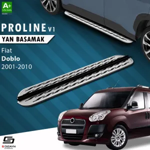 S-Dizayn Fiat Doblo OEM Still Pro V2 Aluminyum Yan Basamak 183 Cm 2001-2010 thumb 1