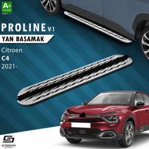 Citroen C4 2020-Günümüz (C41) uyumlu 3 OEM Still Pro V2 Aluminyum Yan Basamak 183 Cm 2021 Üzeri modelleri DRS Tuning'de. Kaliteli malzeme, hızlı kargo ve