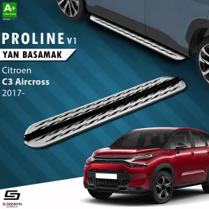 Citroen C3 Aircross 2017-2024 (A88) uyumlu OEM Still Pro V2 Aluminyum Yan Basamak 183 Cm 2017 Üzeri modelleri DRS Tuning'de. Kaliteli malzeme, hızlı kargo ve