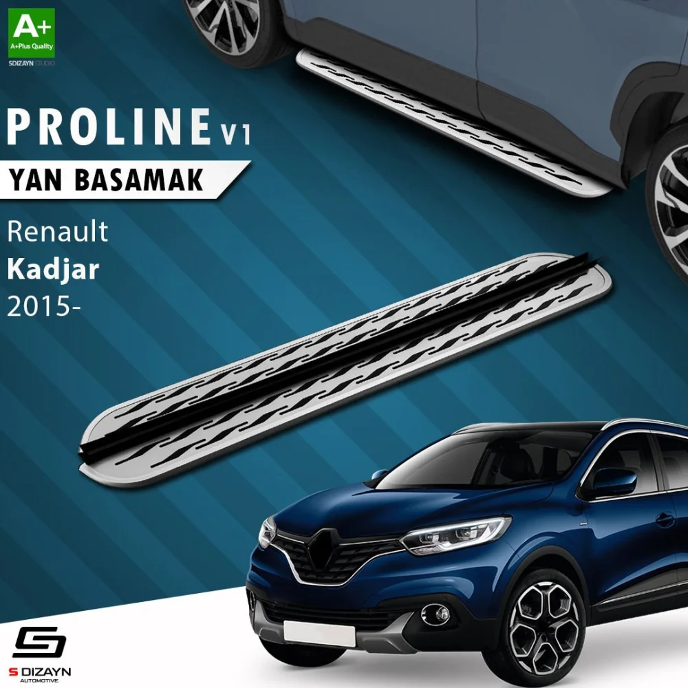 S-Dizayn Renault Kadjar OEM Still Pro V2 Aluminyum Yan Basamak 173 Cm 2015-2022