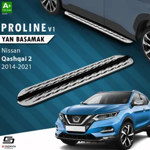 Nissan Qashqai 2013-2021 (J11) uyumlu 2 OEM Still Pro V2 Aluminyum Yan Basamak 173 Cm 2014-2021 modelleri DRS Tuning'de. Kaliteli malzeme, hızlı kargo ve