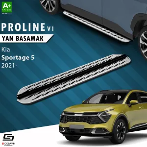 Kia Sportage 2021-Günümüz (NQ5) uyumlu 5 OEM Still Pro V2 Aluminyum Yan Basamak 173 Cm 2021 Üzeri modelleri DRS Tuning'de. Kaliteli malzeme, hızlı kargo ve
