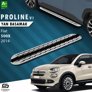 Fiat 500X 2014-2024 (Type 334) uyumlu OEM Still Pro V2 Aluminyum Yan Basamak 173 Cm 2014 Üzeri modelleri DRS Tuning'de. Kaliteli malzeme, hızlı kargo ve