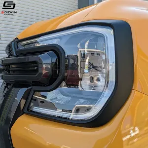 S-Dizayn Ford Ranger 4 ABS Plastik Ön Far Çerçevesi 2 Prç. 2023 Üzeri A+ Kalite thumb 3