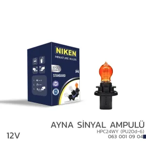 Niken uyumlu 12V HPC24WY Ayna Sinyal Ampulü (PU20d-6)AMB 10’Lu modelleri DRS Tuning'de. Kaliteli malzeme, hızlı kargo ve güvenli alışverişle hemen inceleyin.
