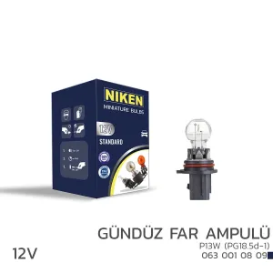 Niken uyumlu 12V P13W Gündüz Far Ampulü (PG18.5d-1) 10’Lu modelleri DRS Tuning'de. Kaliteli malzeme, hızlı kargo ve güvenli alışverişle hemen inceleyin.