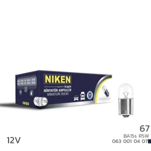 Niken uyumlu 12V 67 Ampul (R5W) BA15S 10 LU modelleri DRS Tuning'de. Kaliteli malzeme, hızlı kargo ve güvenli alışverişle hemen inceleyin.