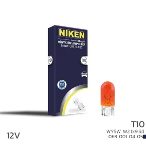 Niken uyumlu 12V T10 Park Ampulü (W5W) Amber W2.1X9.5D 10 LU modelleri DRS Tuning'de. Kaliteli malzeme, hızlı kargo ve güvenli alışverişle hemen inceleyin.