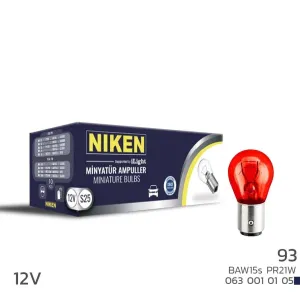 Niken uyumlu 12V 93 Ampul YT (PR21W) Kırmızı BAW15S 10 LU modelleri DRS Tuning'de. Kaliteli malzeme, hızlı kargo ve güvenli alışverişle hemen inceleyin.