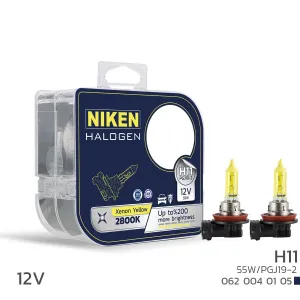 Niken uyumlu 12V H11 55W Sarı Işık Ampul PG319-2 2800K modelleri DRS Tuning'de. Kaliteli malzeme, hızlı kargo ve güvenli alışverişle hemen inceleyin.