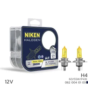 Niken uyumlu 12V H4 60/55W Sarı Işık Ampul P43t 2800K modelleri DRS Tuning'de. Kaliteli malzeme, hızlı kargo ve güvenli alışverişle hemen inceleyin.