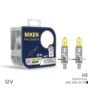 Niken uyumlu 12V H1 55W Sarı Işık Ampul P14.5s 2800K modelleri DRS Tuning'de. Kaliteli malzeme, hızlı kargo ve güvenli alışverişle hemen inceleyin.