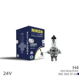 24V H4 100W/90W Halojen Ampul P43T